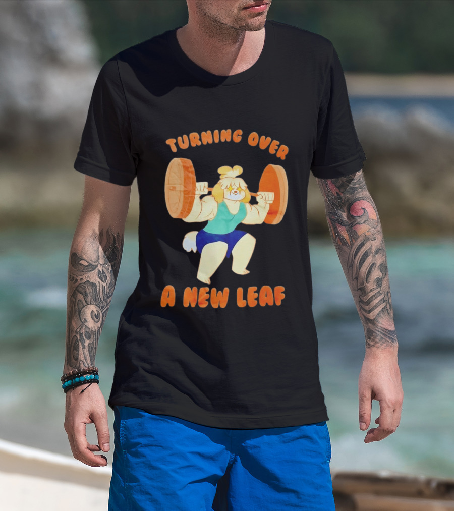 Turning Over A New Leaf Isabel Lifting Weights T-Shirt