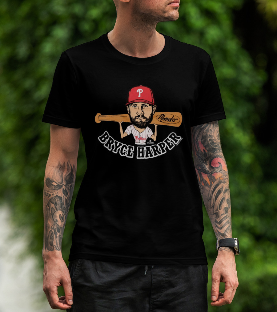 Philadelphia Phillies Bryce Harper Mondo Bat T-Shirt