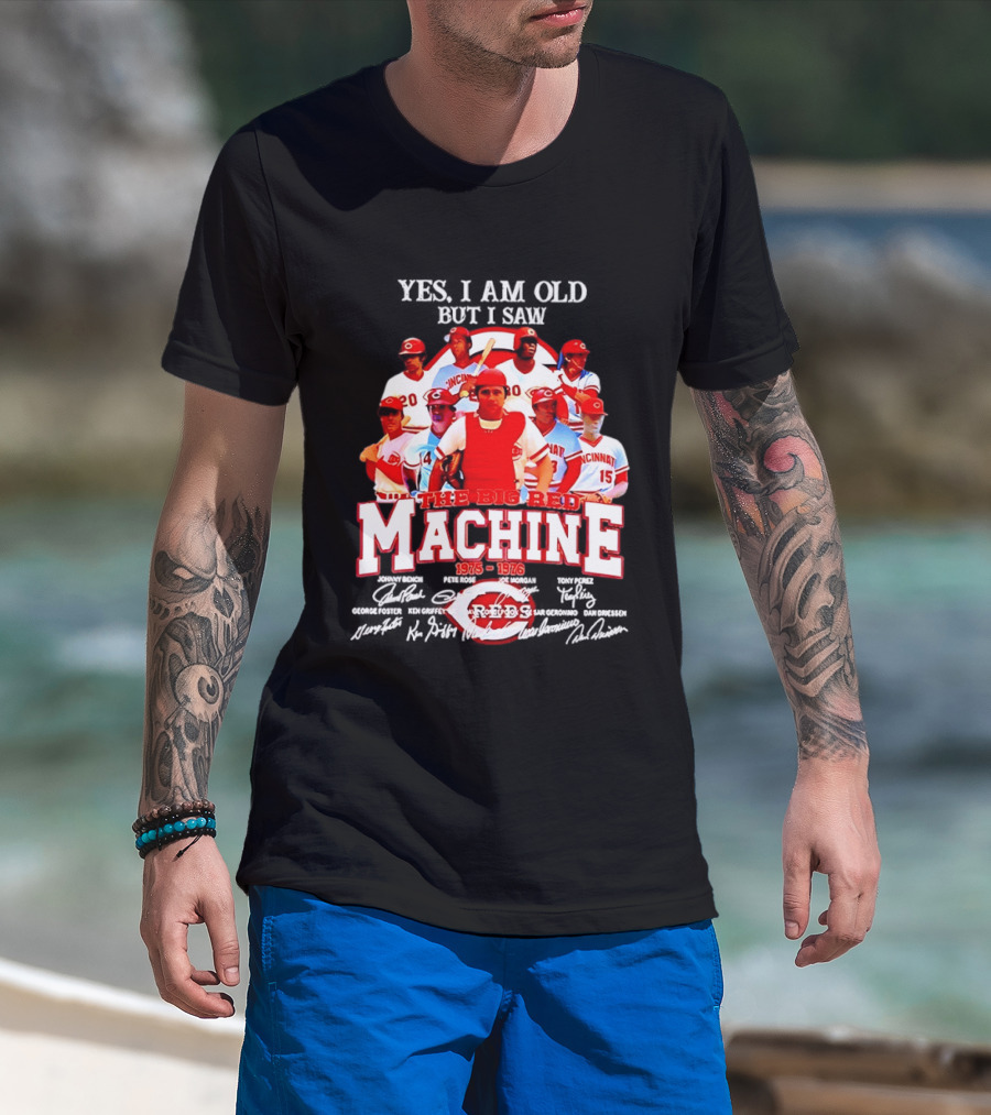 Cincinnati Reds Legendary Players The Big Red Machine 1975 To 1976 T-Shirt