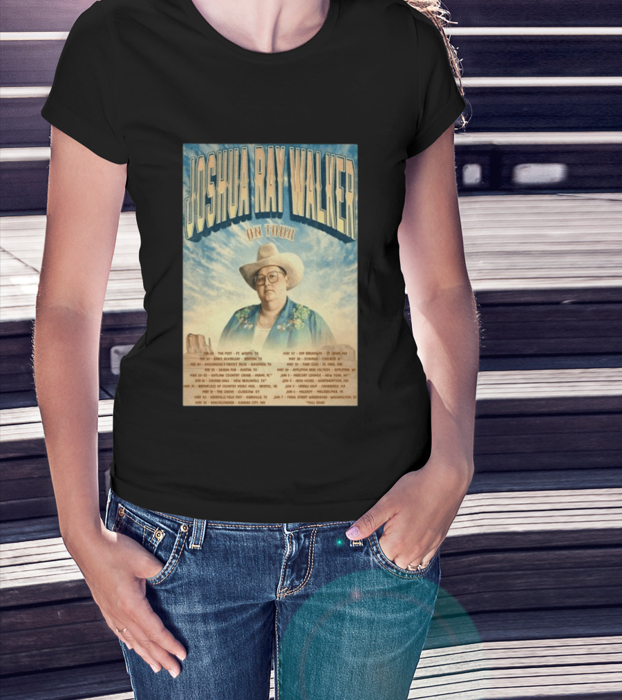 Joshua Ray Walker 2026 Tour Dates Off Broadway St. Louis Mystic Boise Mercury Lounge Tulsa T-Shirt
