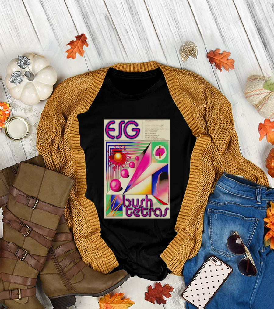 ESG Bush Tetras Live San Francisco January 30 2026 Concert Great American Music Hall T-Shirt
