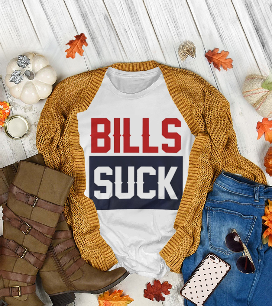 New England Patriots Rivalry Bills Suck Fan Gear T-Shirt