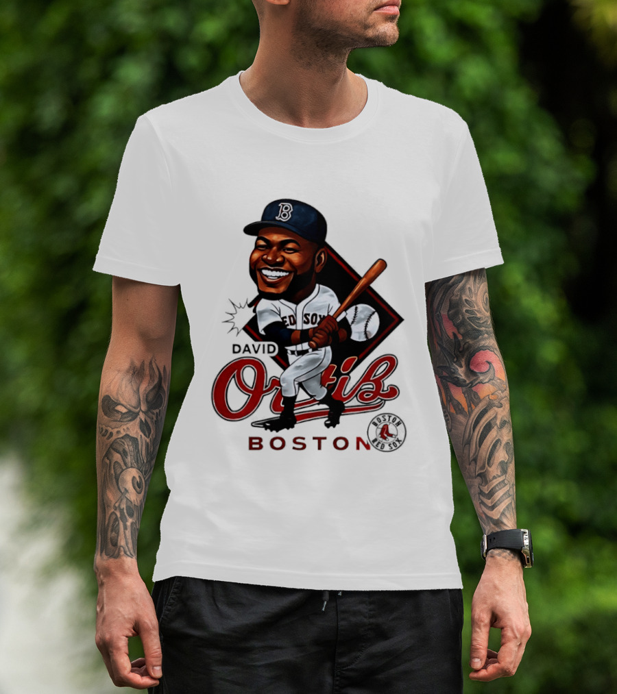 David Ortiz Boston Redsox 34 Legend Caricature T-Shirt