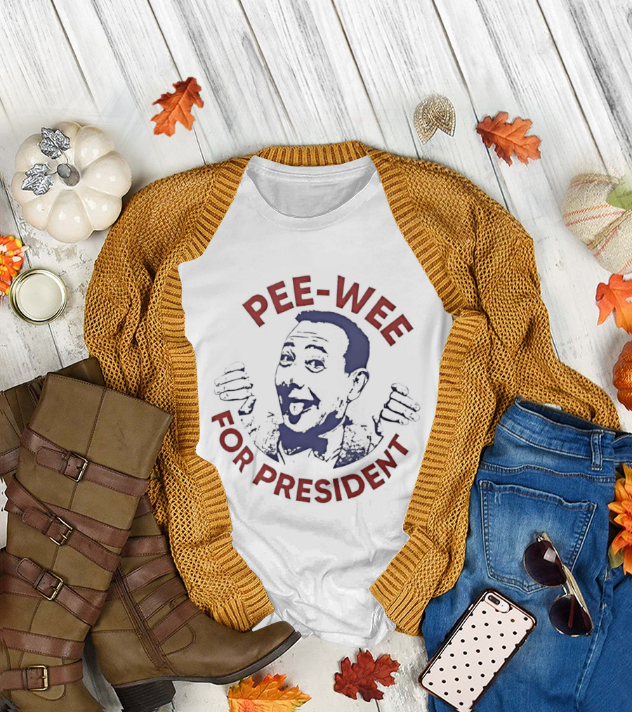Pee Wee For President Cult Comedy Iconic Campaign T-Shirt