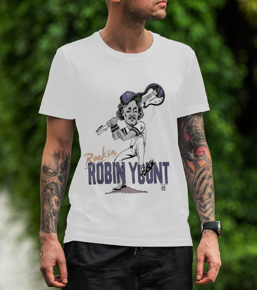 Rockin' Robin Yount Milwaukee Brewers Baseball Legend T-Shirt