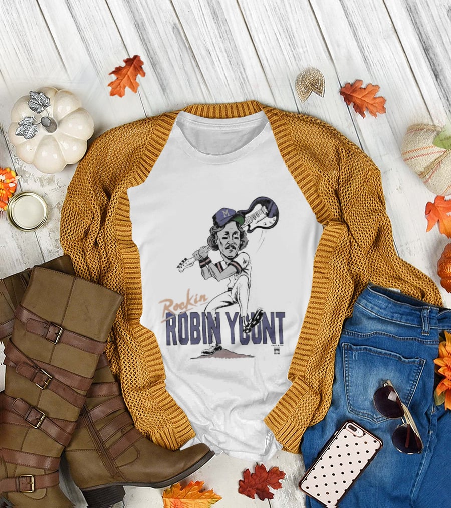 Rockin' Robin Yount Milwaukee Brewers Baseball Legend T-Shirt
