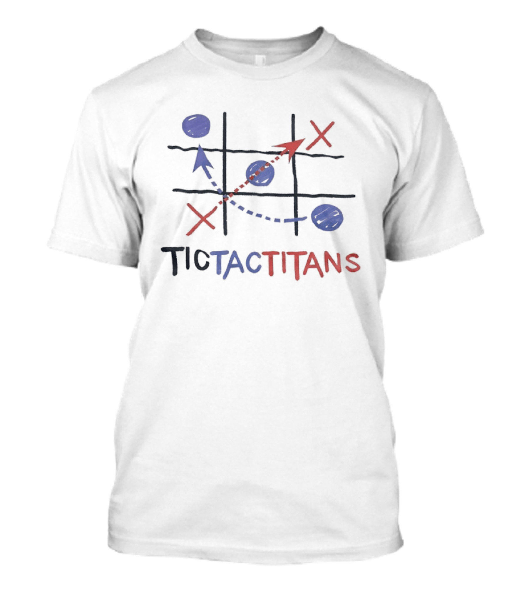 Tennessee Titans Tic Tac Toe Strategy Tictactitans T-Shirt