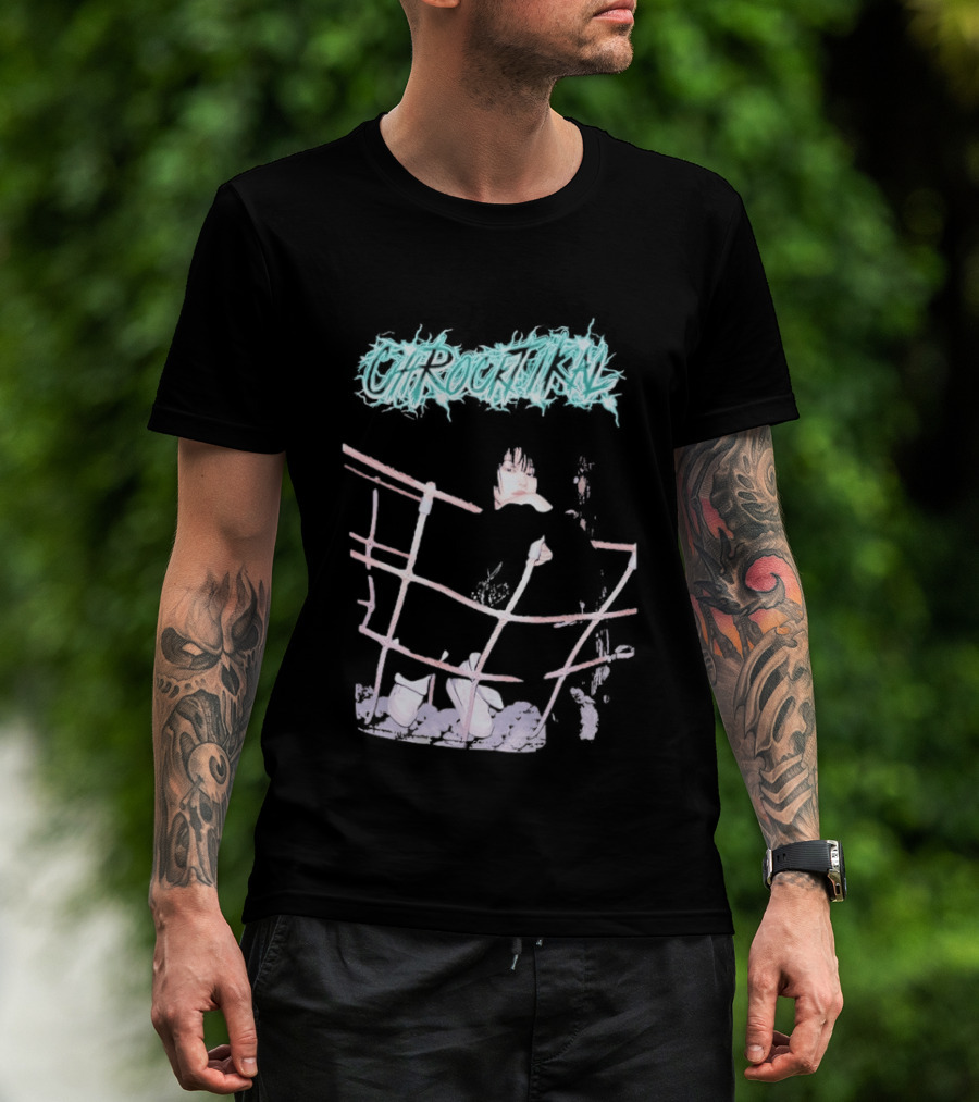 ChRocktikal Band Neon Style Abstract Art With Unique Pink Structure T-Shirt