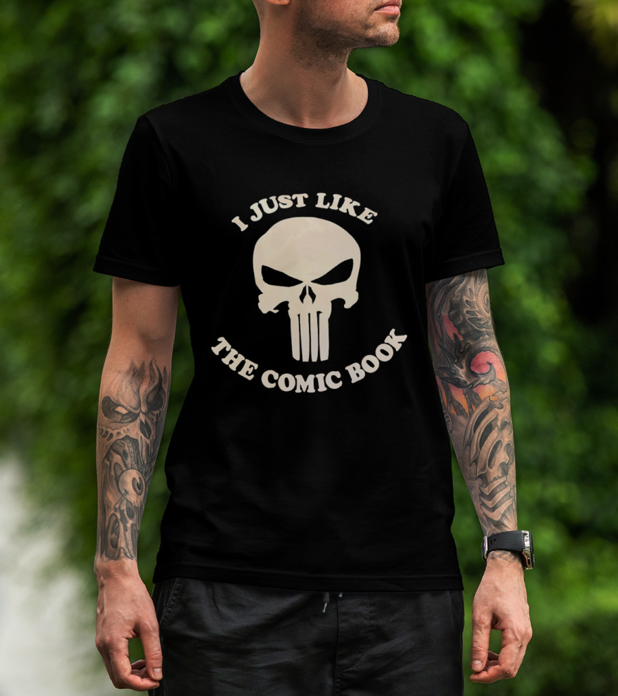 I Just Like The Comic Book Skull Fan T-Shirt