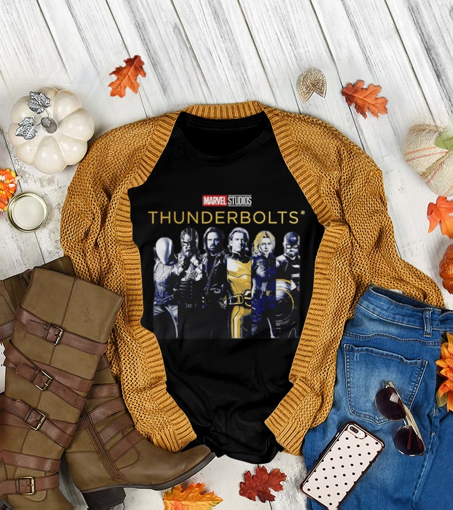Marvel Studios Thunderbolts Superhero Ensemble T-Shirt