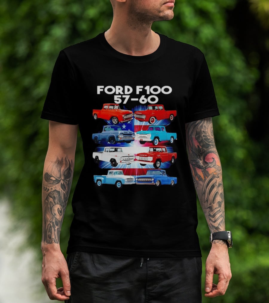 Ford F100 57 60 Classic American Pickup Truck Collection T-Shirt