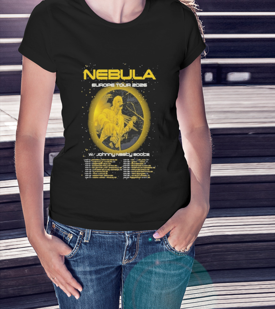 Nebula Europe Tour 2026 Concert Dates And Locations T-Shirt