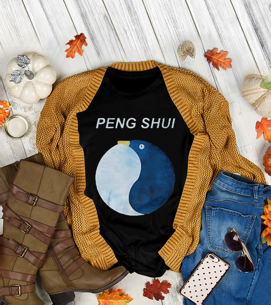 Peng Shui Feng Shui Penguin Yin Yang T-Shirt