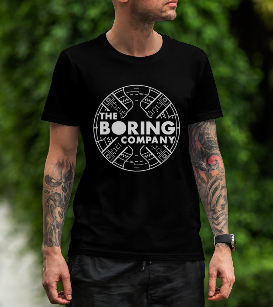 The Boring Company Urban Tunnel Blueprint T-Shirt