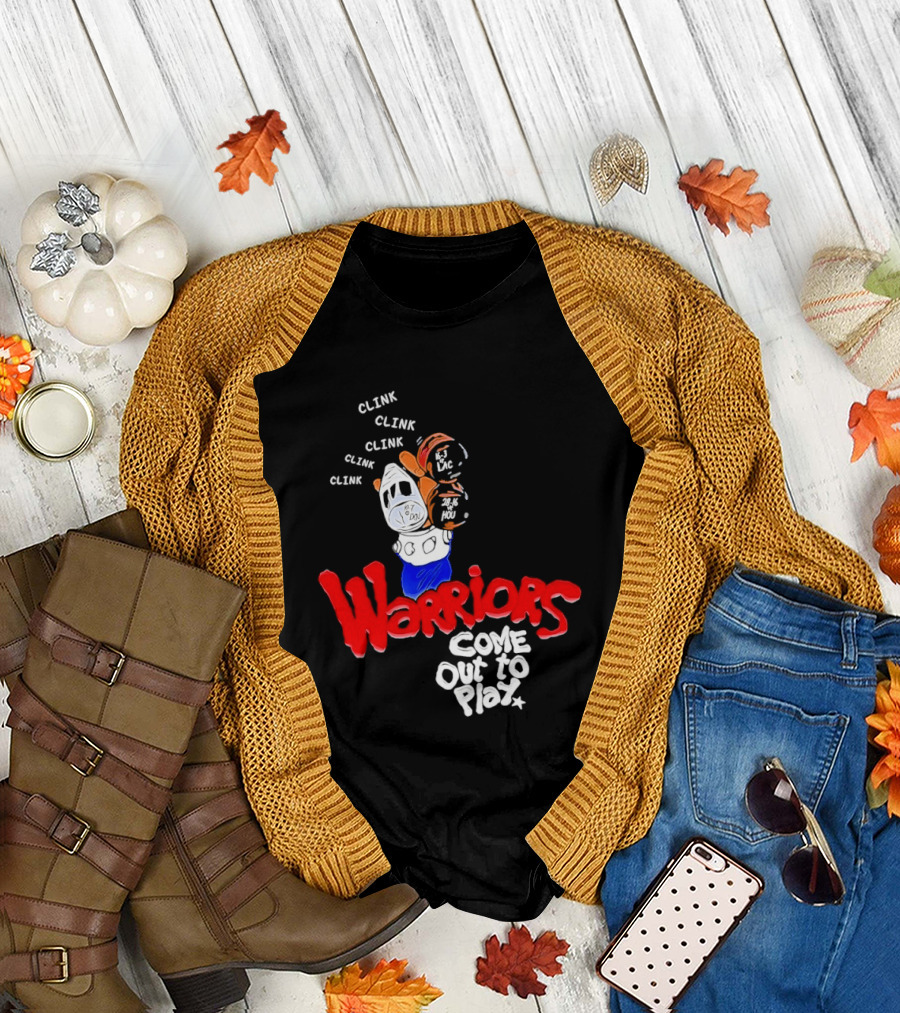Warriors Come Out to Play Clink Bat Iconic Scene T-Shirt