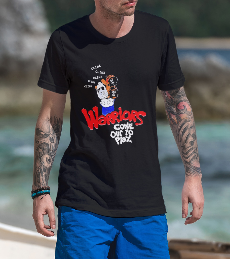 Warriors Come Out To Play Clink Bat Iconic Scene T-Shirt