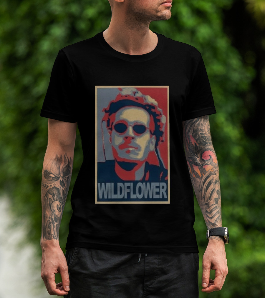 Wildflower Turquoise Tom Grossi Pop T-Shirt