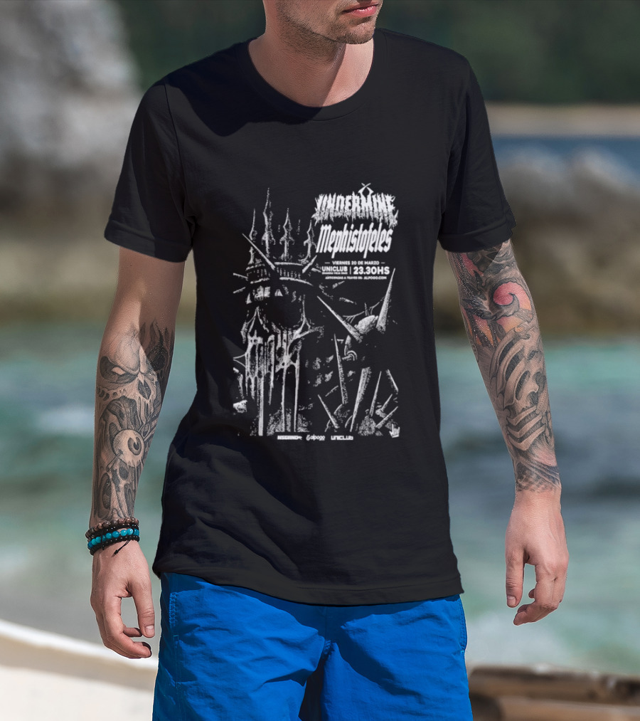 Undermine Mephistofeles Live March 20 2026 Uniclub Buenos Aires T-Shirt