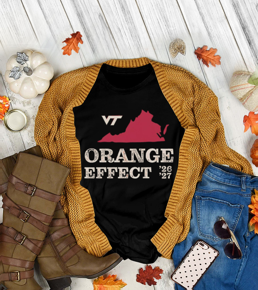VT Hokies Orange Effect Virginia 2026 2027 T-Shirt