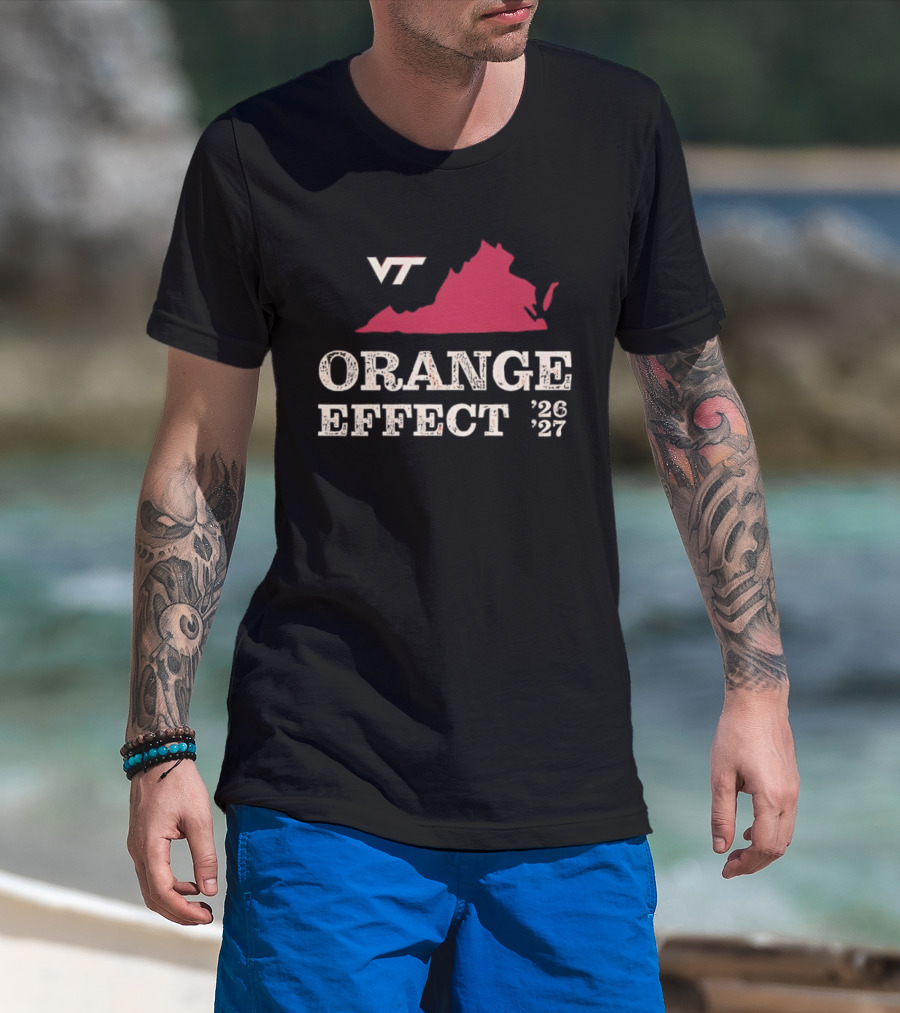 VT Hokies Orange Effect Virginia 2026 2027 T-Shirt
