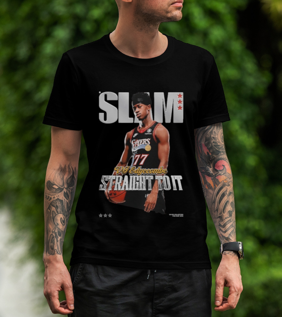 SLAM VJ Edgecombe 77 Sixers Straight To It T-Shirt