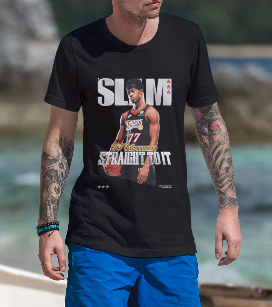 SLAM VJ Edgecombe 77 Sixers Straight To It T-Shirt