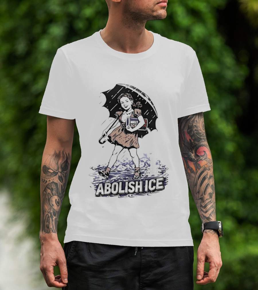 Abolish ICE Salt Girl Activism Umbrella T-Shirt