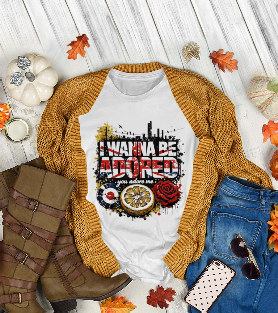 I Wanna Be Adored You Adore Me Urban Rose Lemon Skyline T-Shirt