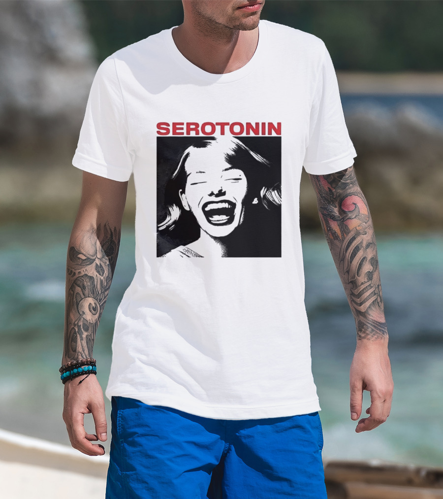 Joris Voorn Serotonin Bold Red Joyful Face T-Shirt