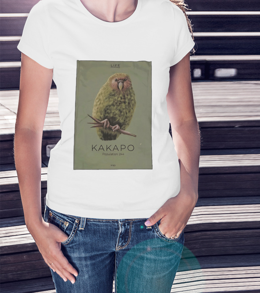 Life Conservation Kakapo Population 244 1st Edition T-Shirt