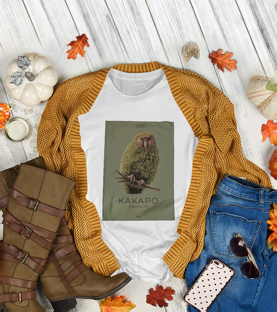Life Conservation Kakapo Population 244 1st Edition T-Shirt
