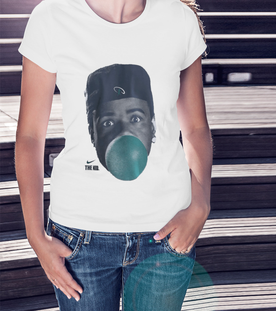 Ken Griffey Jr The Kid Seattle Mariners Hat Bubblegum T-Shirt