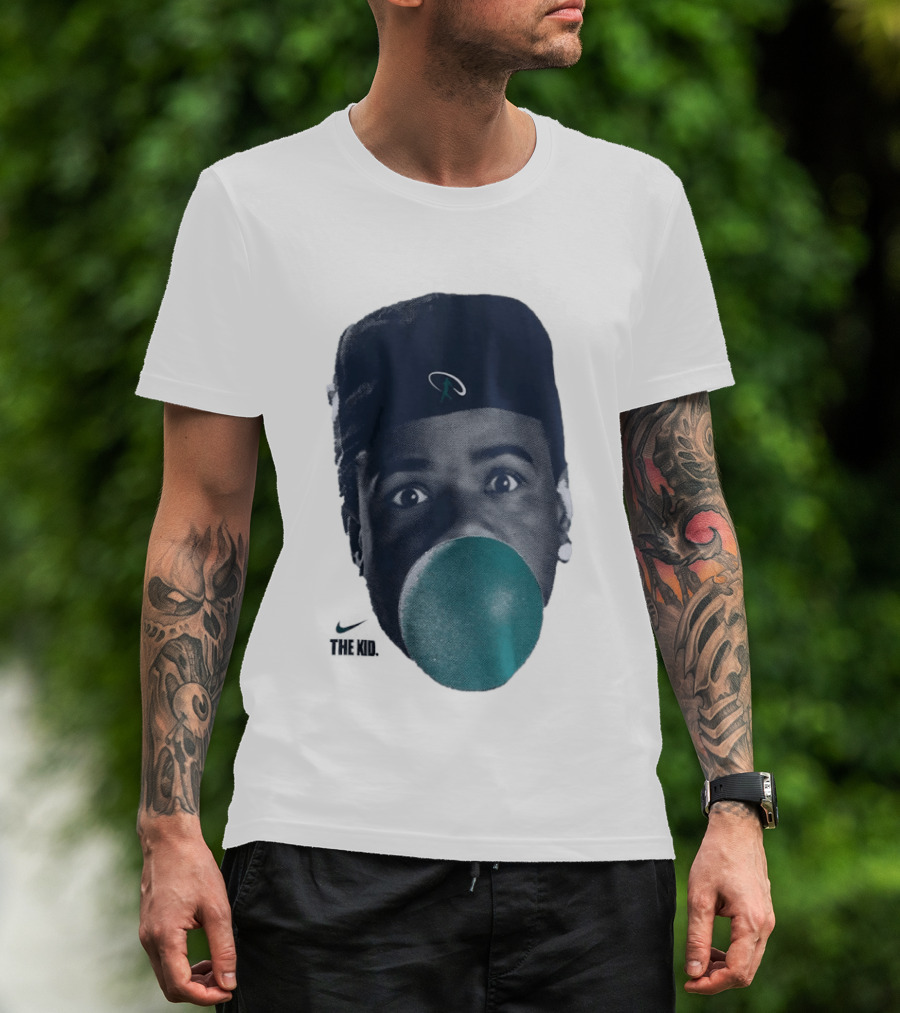 Ken Griffey Jr The Kid Seattle Mariners Hat Bubblegum T-Shirt