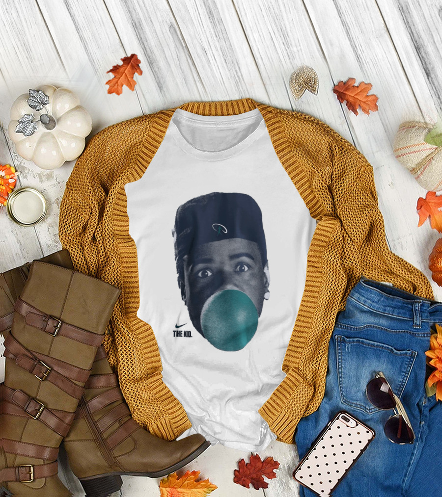Ken Griffey Jr The Kid Seattle Mariners Hat Bubblegum T-Shirt