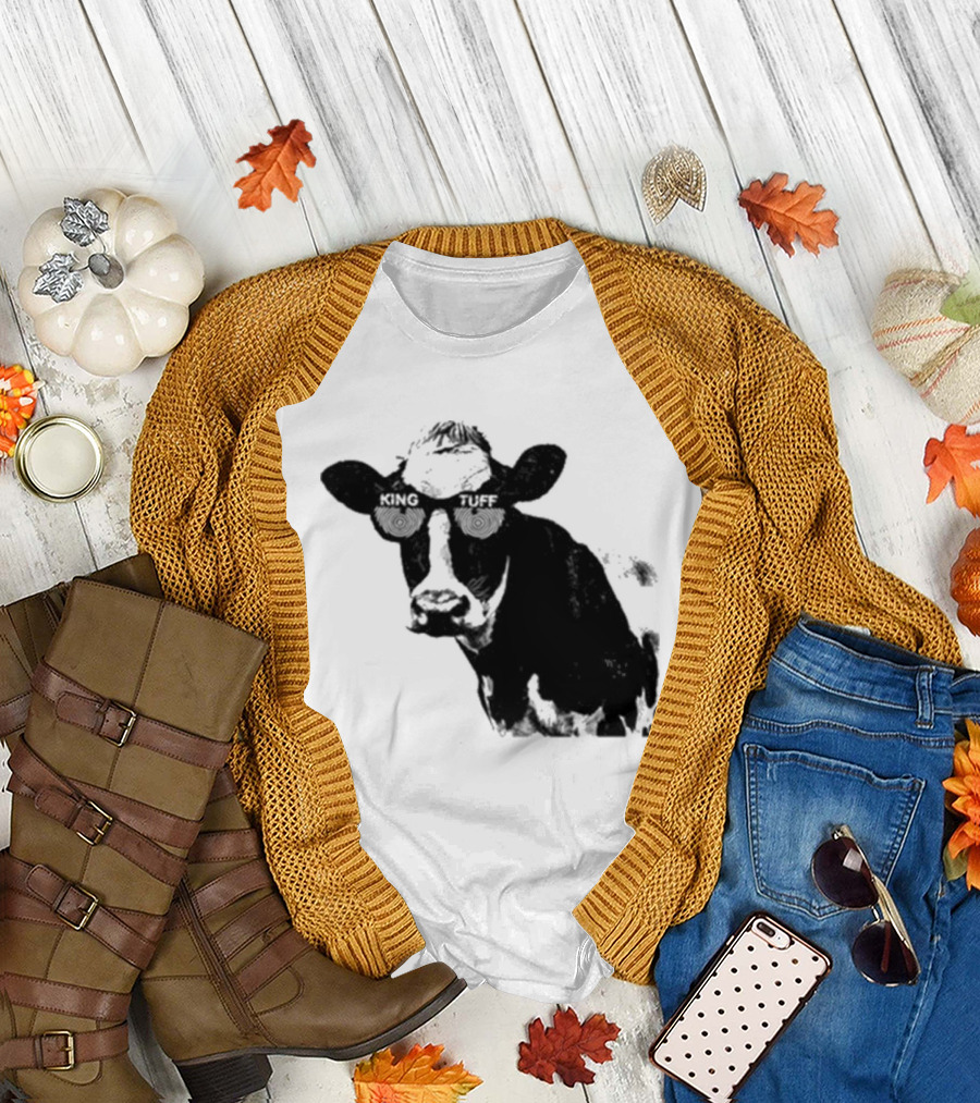 King Tuff X Ray Cow Illustration Holstein T-Shirt
