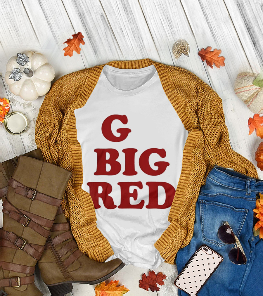 Nebraska Cornhuskers G Big Red Football Fan Gear T-Shirt