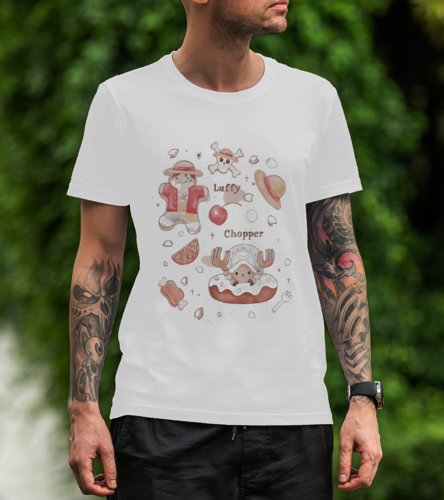 One Piece Luffy Chopper Straw Hat Pirate Adventure T-Shirt
