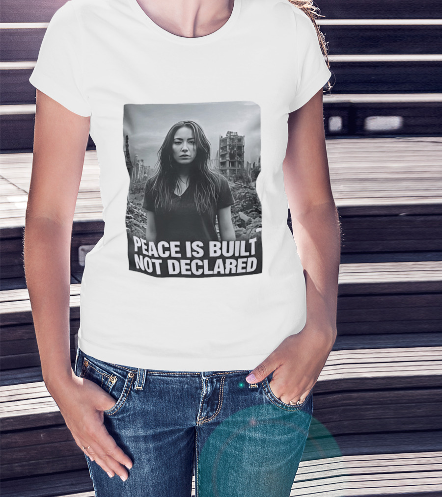 Peace Is Built Not Declared Urban Landscape T-Shirt