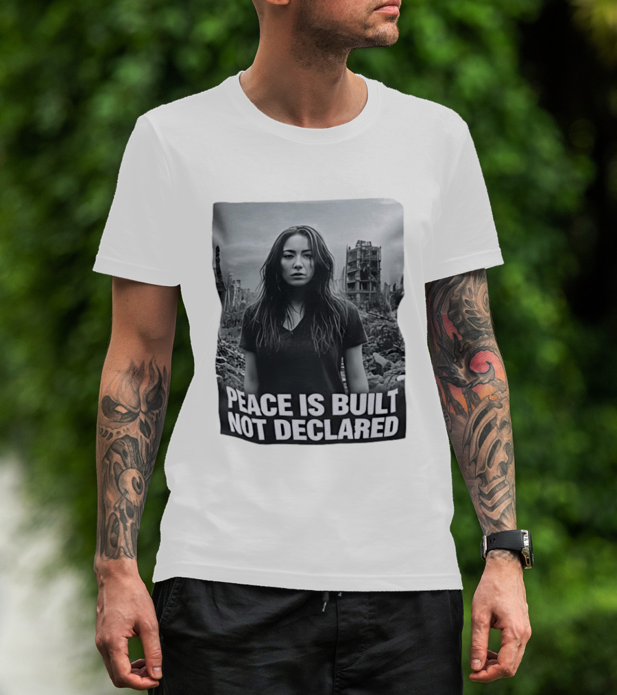 Peace Is Built Not Declared Urban Landscape T-Shirt