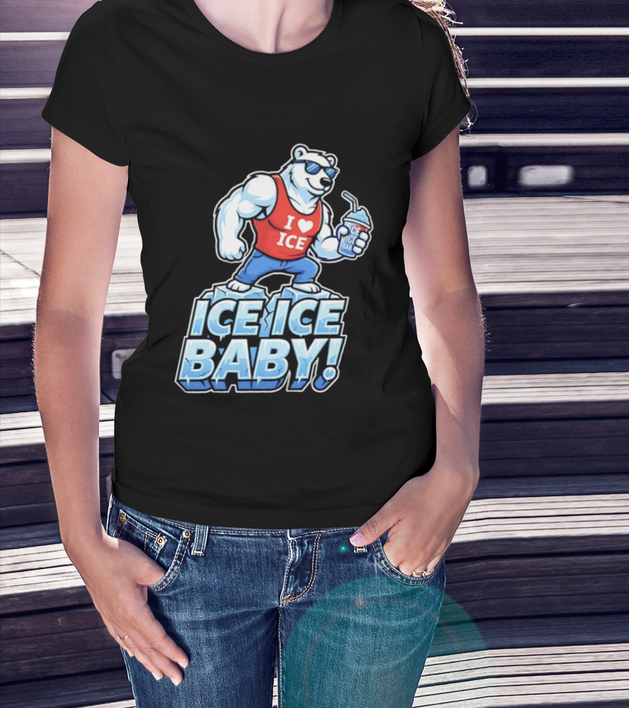 Polar Bear I Love Ice Ice Ice Baby T-Shirt