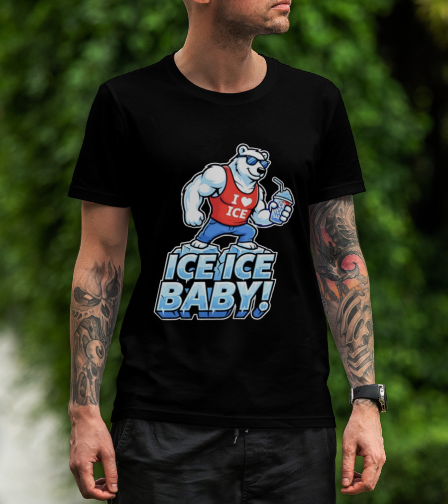 Polar Bear I Love Ice Ice Ice Baby T-Shirt