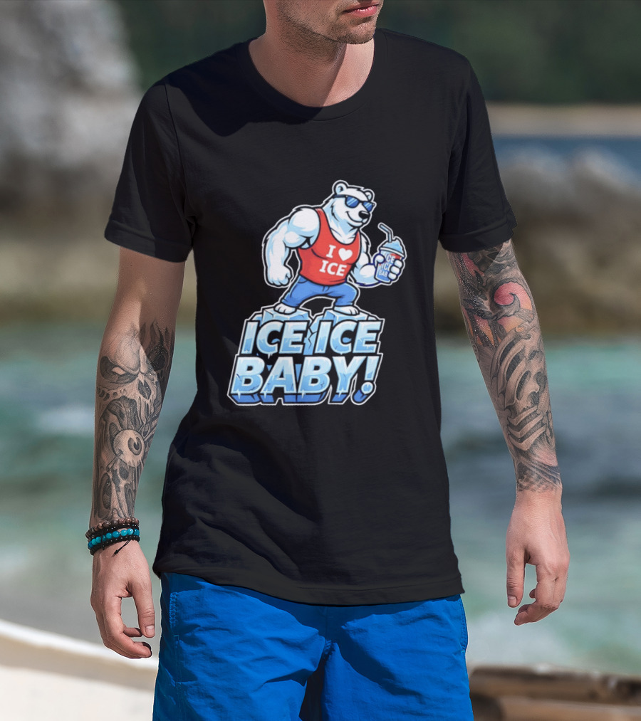 Polar Bear I Love Ice Ice Ice Baby T-Shirt
