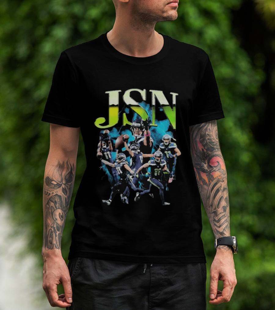 Jaxon Smith Njigba Seattle Seahawks JSN Football Highlights T-Shirt