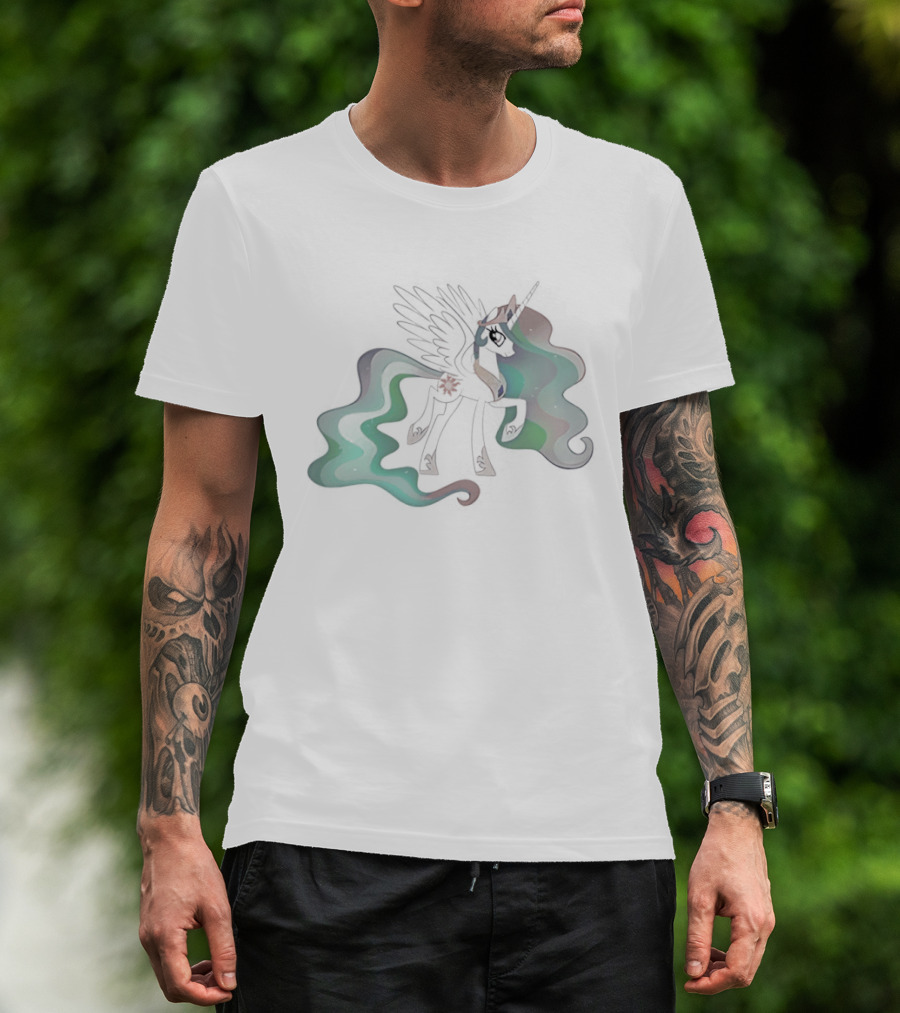Unicorn Princess Celestia John Felix Cena Wings And Horn Fantasy Fusion T-Shirt