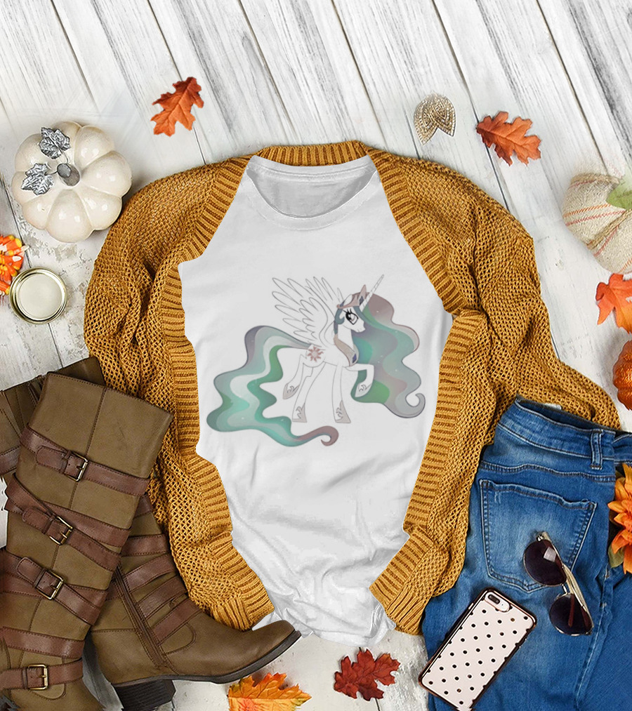 Unicorn Princess Celestia John Felix Cena Wings and Horn Fantasy Fusion T-Shirt