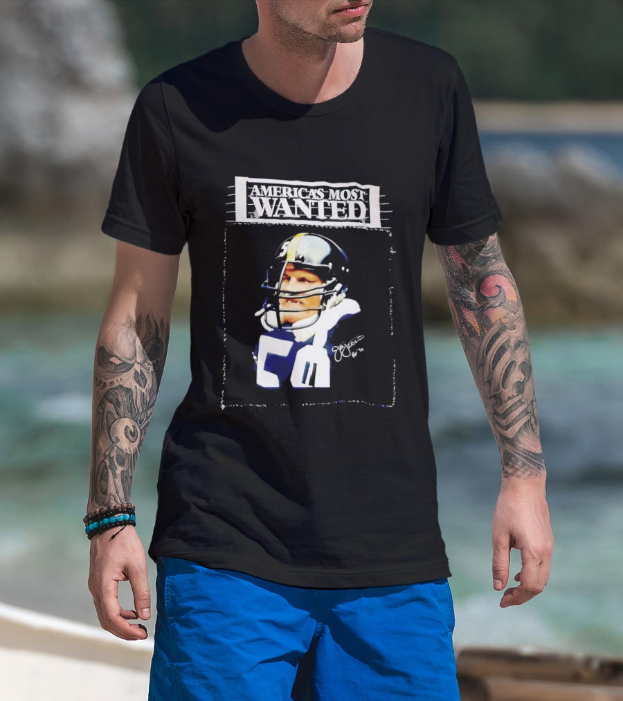 America's Most Wanted Jack Lambert 58 Football Legend T-Shirt