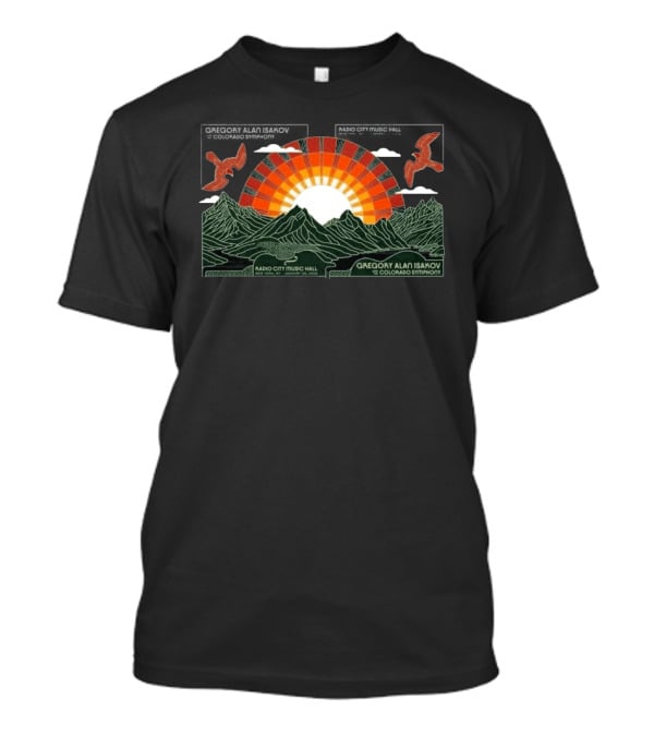 Gregory Alan Isakov Radio City Music Hall Jan 30 31 2026 New York Colorado Symphony T-Shirt