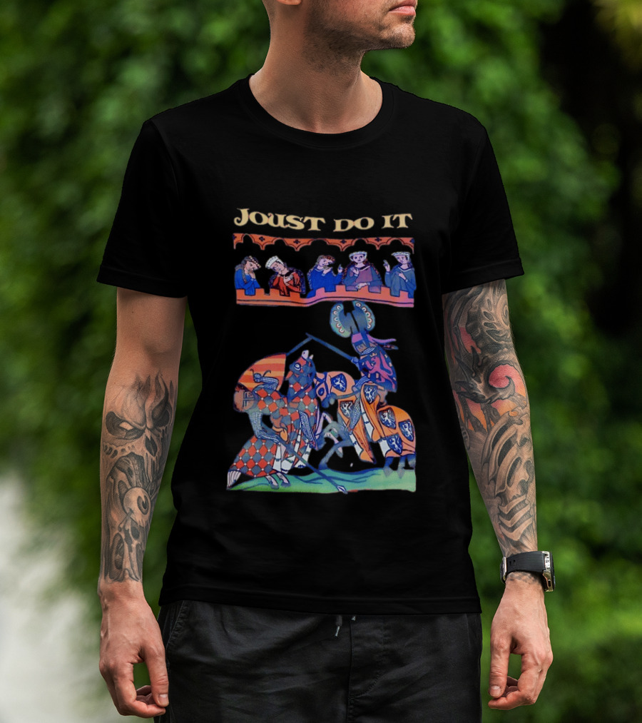Joust Do It Medieval Knight Battle Scene T-Shirt