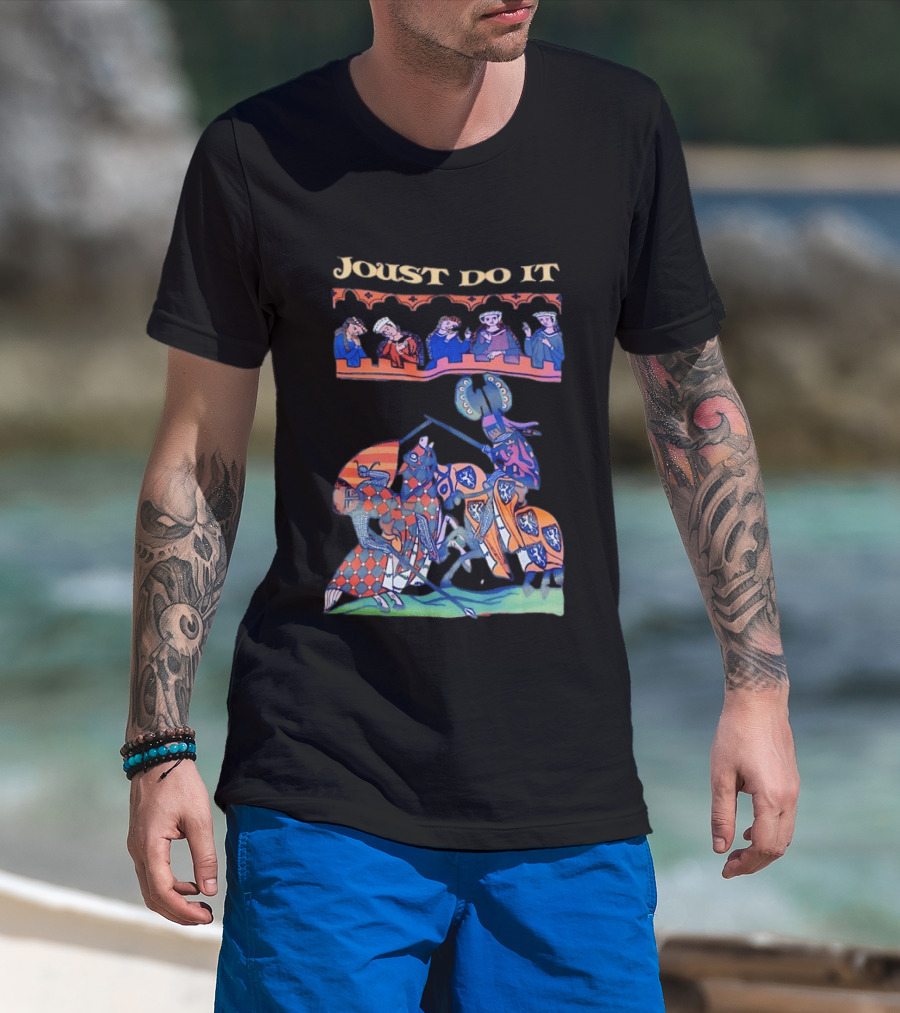 Joust Do It Medieval Knight Battle Scene T-Shirt