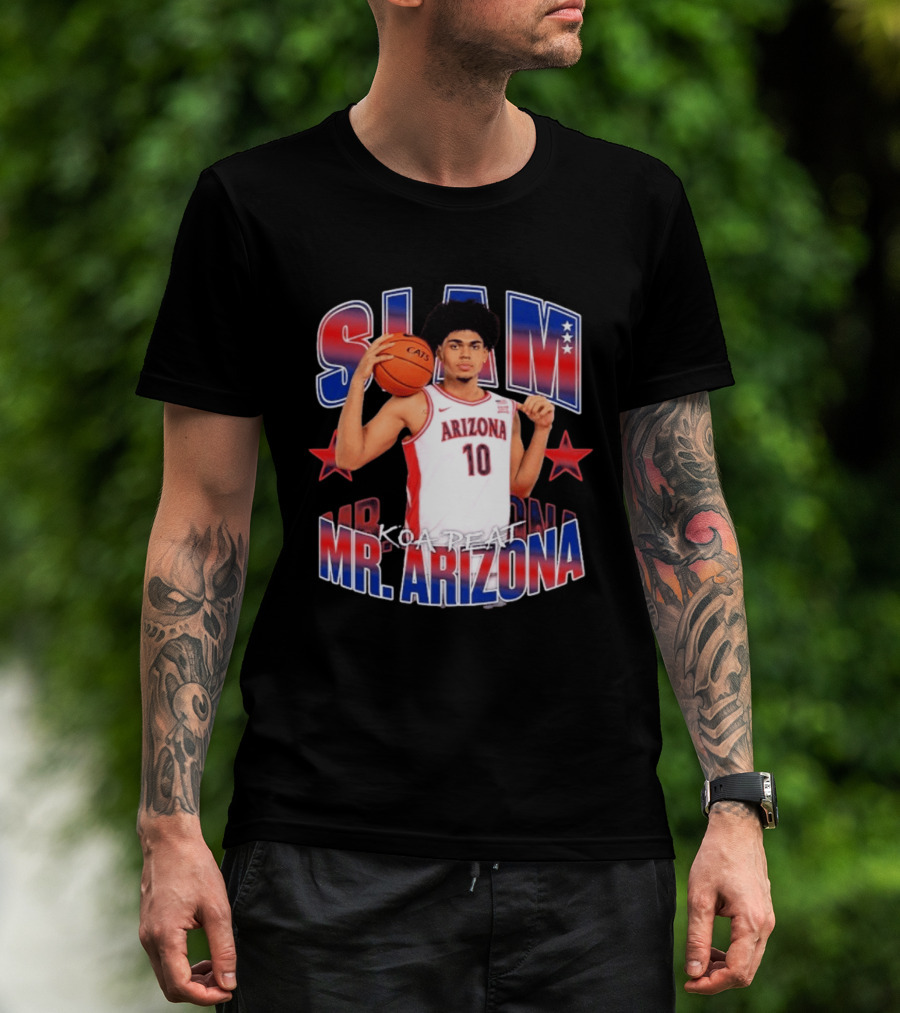 Koa Peat Arizona Basketball Slam Mr Arizona T-Shirt